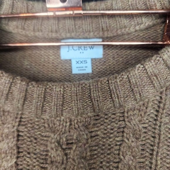 J. Crew Wool Blend Tan Sweater Size XXS - Picture 4 of 7